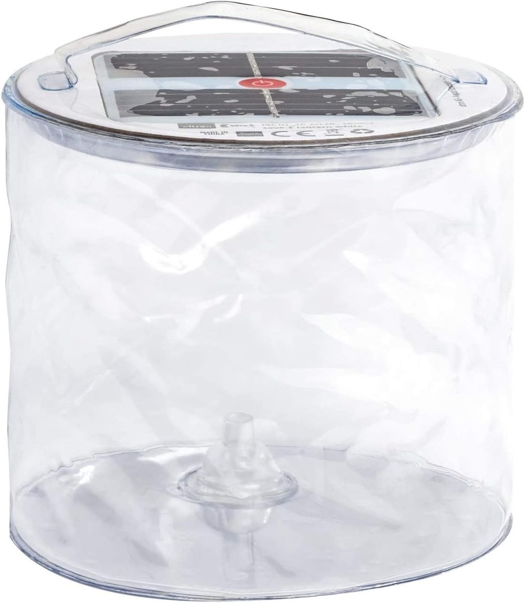 Merkloze Opblaasbare LED Zonnelantaarn - Waterdichte Multifunctionele Campinglamp met Haak voor Buiten en Tenten