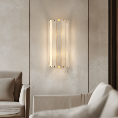 Nala   Alabaster Wall Sconce   Warm White (3000k)   Bedroom Lighting   Living Room Lighting   Wall Lighting   Indoor Lighting   MOD LIGHTING