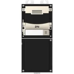 2N, Klingel + Türsprechanlage, IP Türstation IP Verso 2.0 Nickel, Audio (Ethernet, Kabelgebunden, RFID)