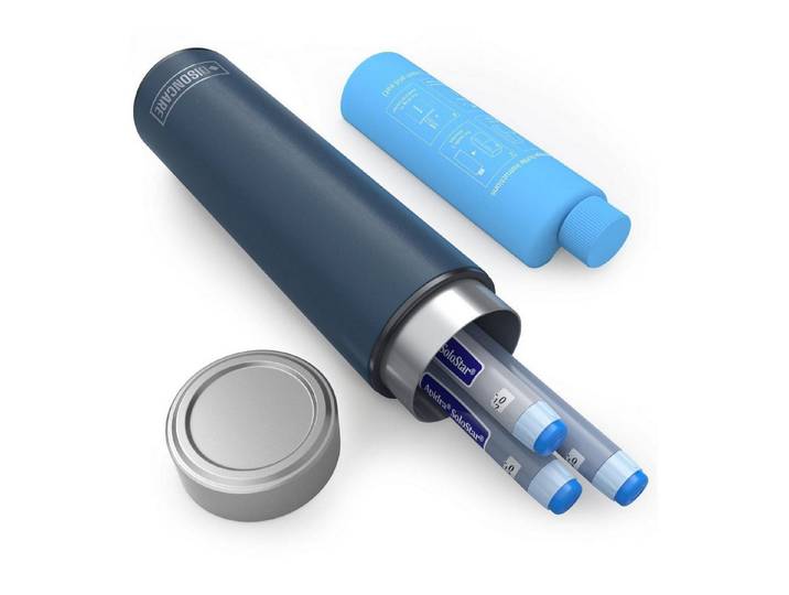 LuxusKollektion Kühltasche Kühltasche Insulin Pen Medikamente Kühlakkus 2bis8Grad Navy Blau