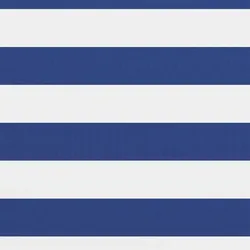 vidaXL Balkonschirm Weiß und Blau 120x400 cm Oxford-Stoff Balkonmodell