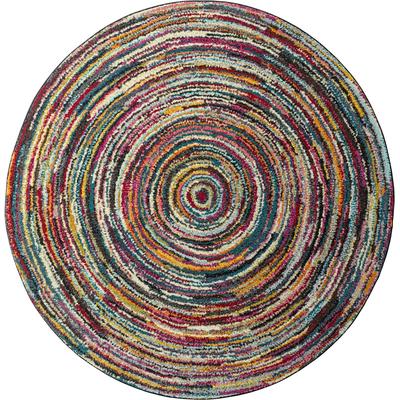 Teppich HEINE HOME Gr. 8, bunt (rot, bunt), H:8mm Ø:133cm, Kunstfaser, Polypropylen, Teppiche, Teppich