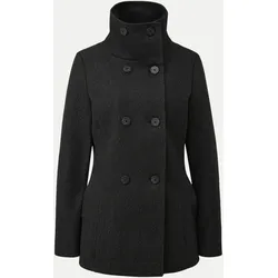 Cabanjacke in Wolloptik Schwarz S