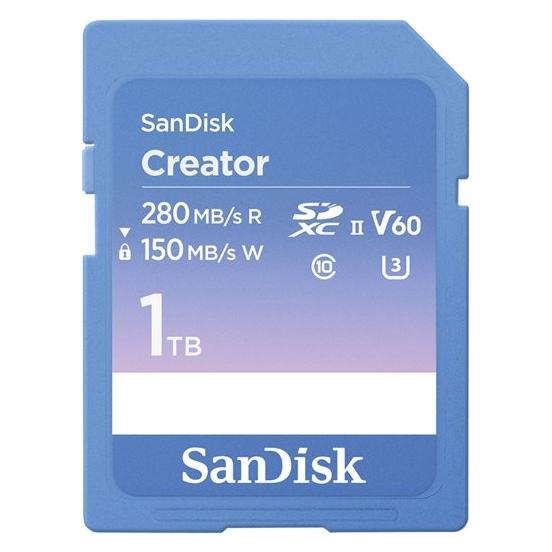 Sandisk Creator UHS-II V60 (1000 GB, SDXC, U3, UHS-II) (SDSDXEP-1T00-GNCIS)