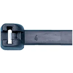 SWG, 50225155 280 mm 3.6 Schwarz UV-stabilisiert mit (Kunststoffkabelbinder, 280 mm, 100 Stk.)