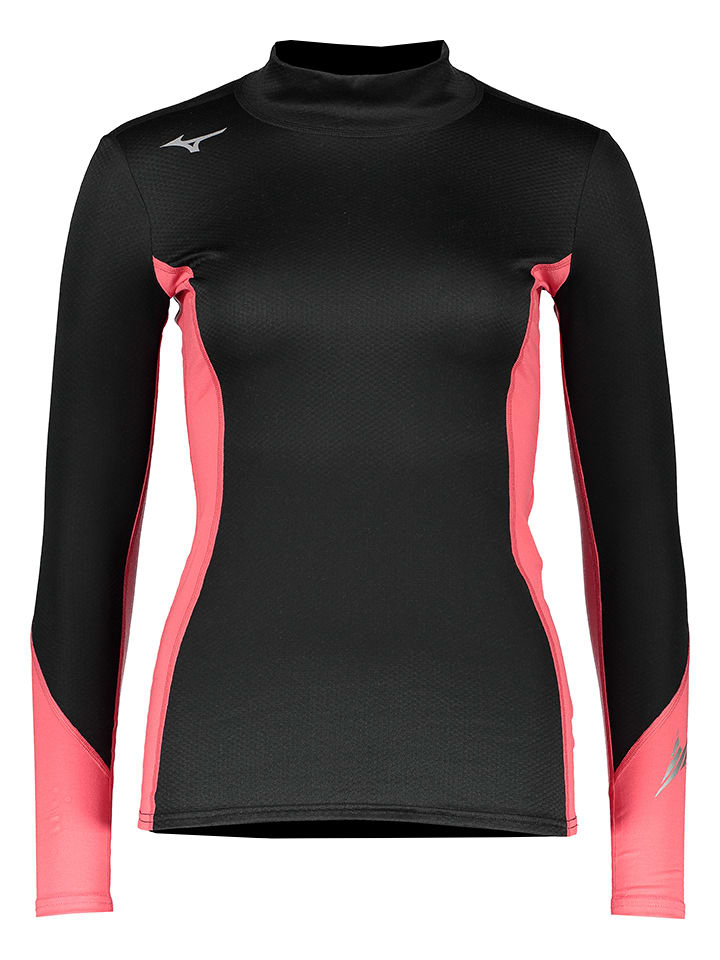 Mizuno Thermounterhemd "BT V. Body G2 H.N.SH." in Schwarz/ Pink - M