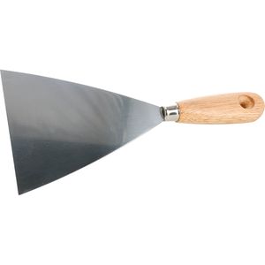 Schuller Spachtel 50039, Breite 120mm, Malerspachtel aus Stahl, mit Holzgriff