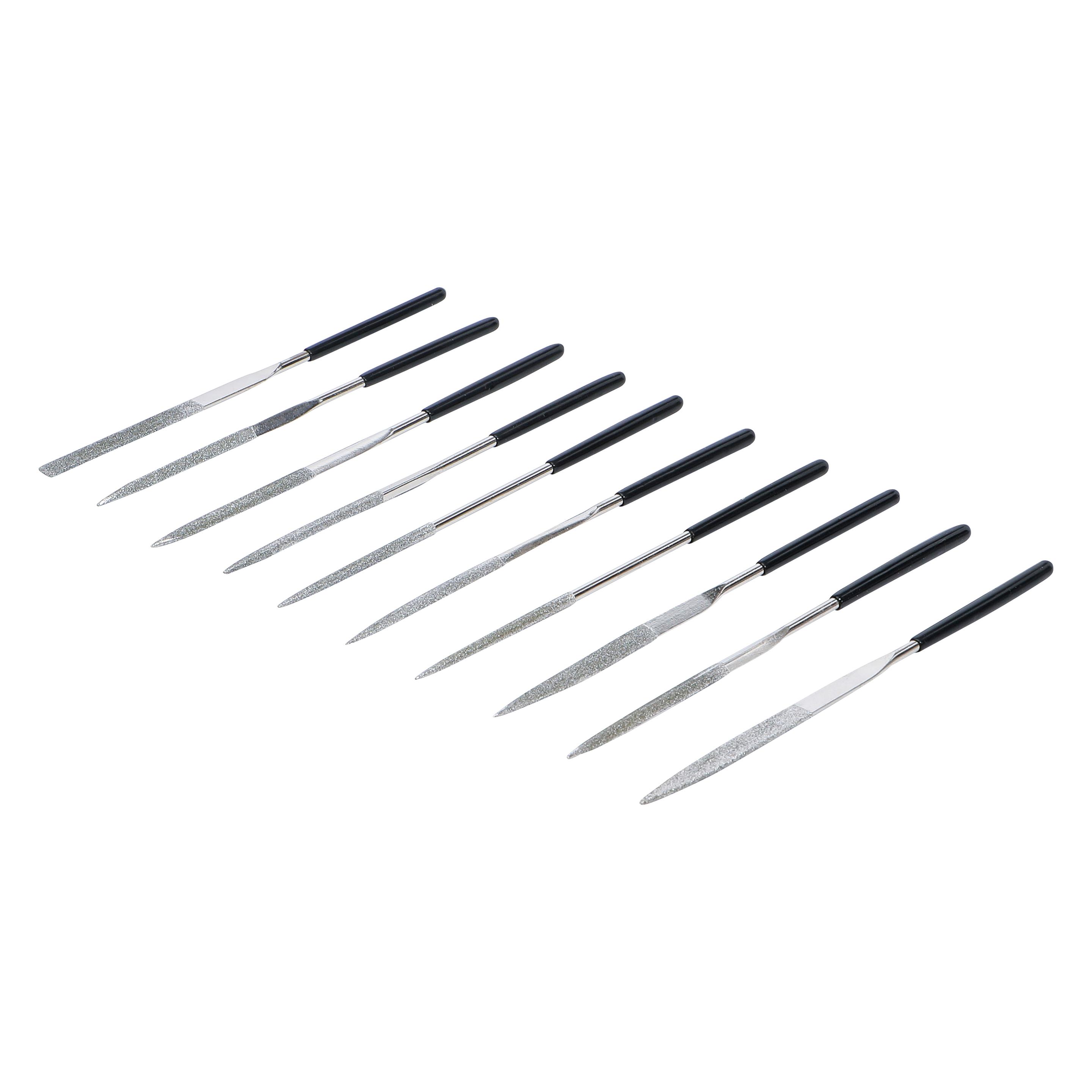 BGS Diamantfeilen-Satz gerade 140 x 3 mm 10-tlg. (140 mm) (1920)