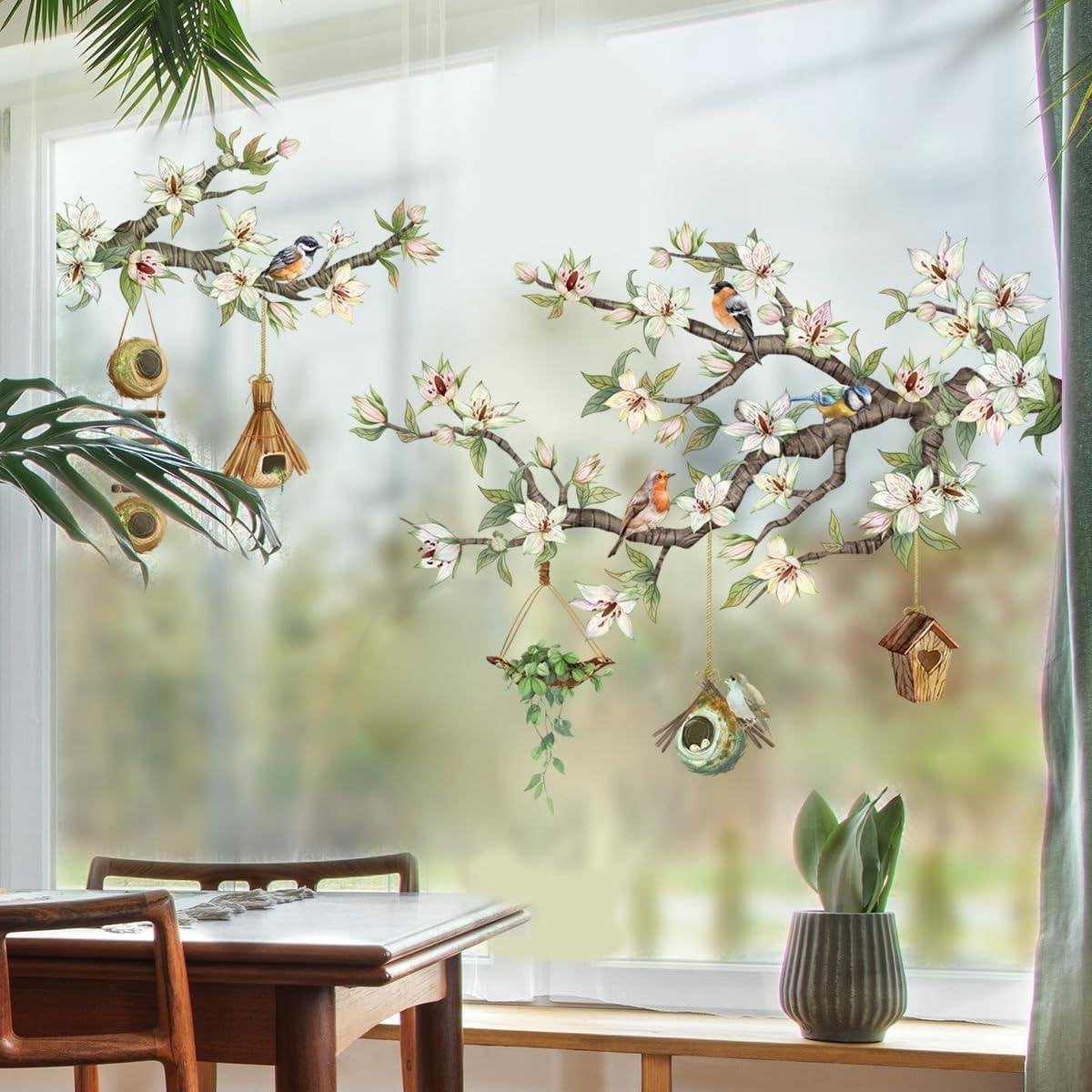 Multi-kleurige dubbelzijdige raamstickers voor glasdecoratie en huisdecoratie