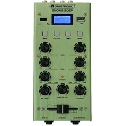 Omnitronic GNOME-202P Mini-Mixer grün, Mischpult, Grün