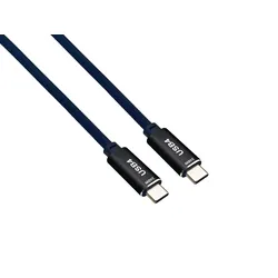 helos Anschlusskabel, USB 4, 40 Gbps 240W,Type-C PREMIUM Stecker, 2,0m, schwarz