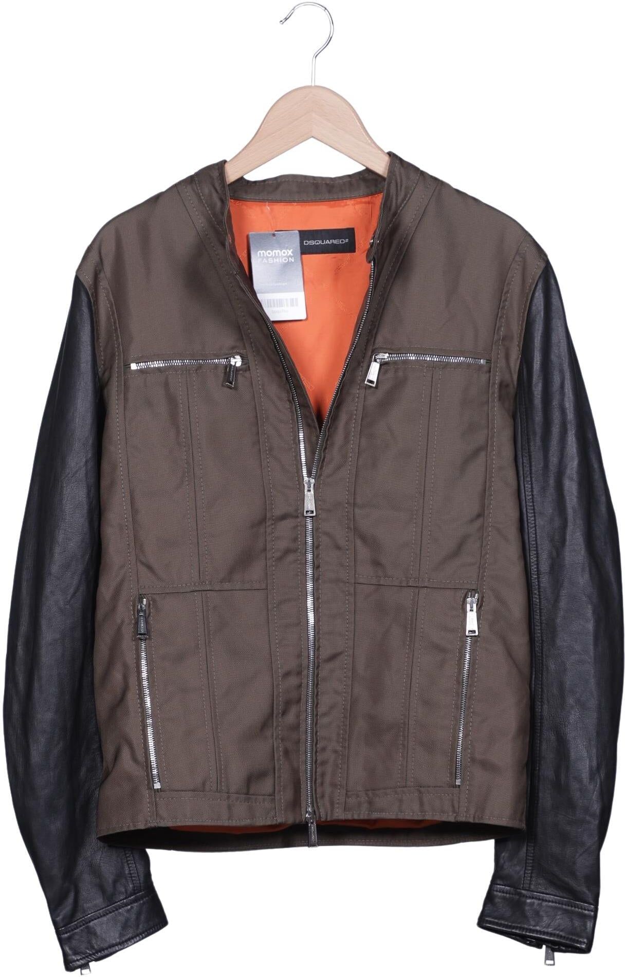 Dsquared2 Herren Jacke, Mehrfarbig, Gr. EU 50, kein / Etikett / Kunstleder - Second Hand