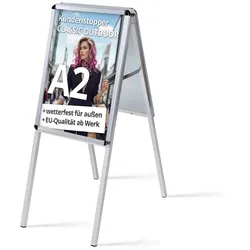 Kundenstopper A2 wetterfest Plakatständer beidseitig Kundenstopper A2 mit Schutzfolien