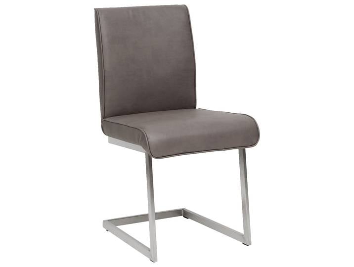 Dieter Knoll Freischwinger-Stuhl PLAY, kaffee, Stoff