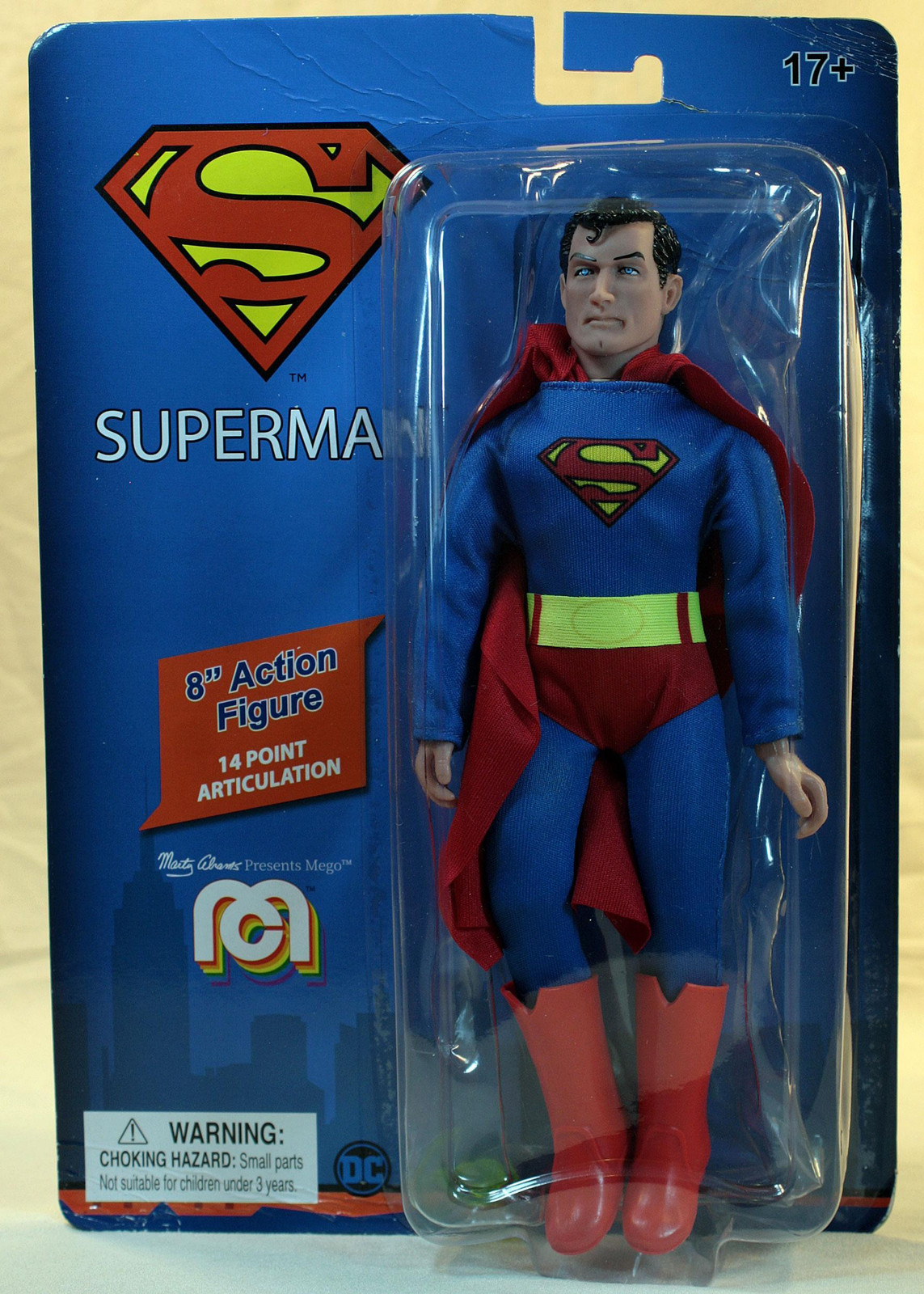 MEGO DC Comics Retro Superman Actiefiguur, 20 cm