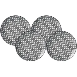 Ritzenhoff & Breker Takeo Circles Dessertteller, Teller, Weiss, Schwarz