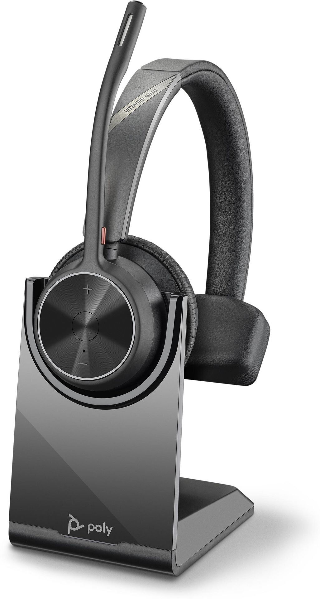 Poly Voyager 4310 UC USB-C Mono Wireless Headset with Charging Stand - Black