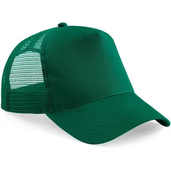 Beechfield Unisex 5-Panel Trucker Kappe Netz Cap B640 bottle green/bottle green one size