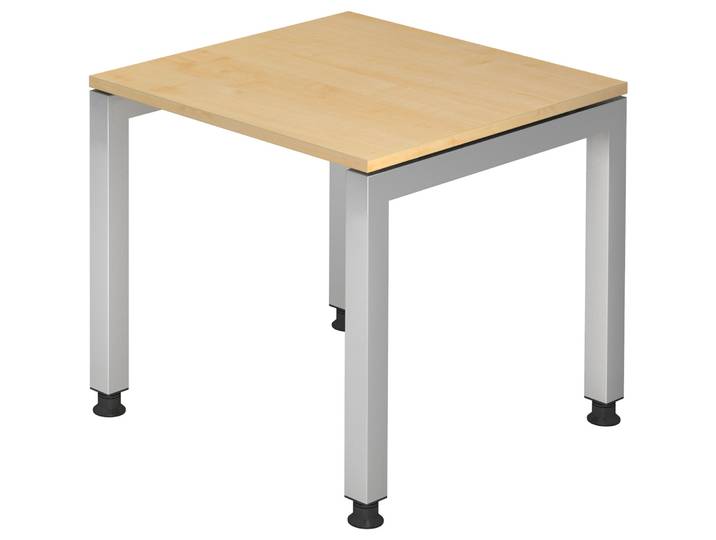 Schreibtisch Office Ahorn Holz Höhenverstellbar B 80 T 80 cm - Material: Holzwerkstoff - Schreibtisch