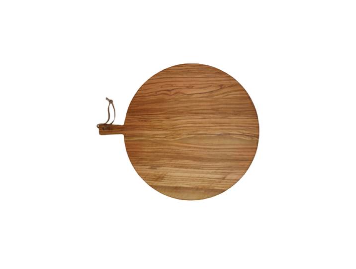 Grosses Premium Servierbrett „Acero“ aus Olivenholz, Ø 40 cm Natural BÉRARD