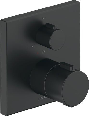 Duravit Thermostatarmaturen Thermostat Unterputz, 1 Verbraucher Schwarz Matt 150x94x150 mm - TH42000 TH4200015046