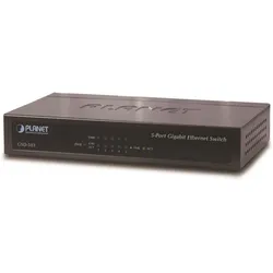 Planet GSD-503 Desktop Switch (5 Ports), Netzwerk Switch, Schwarz