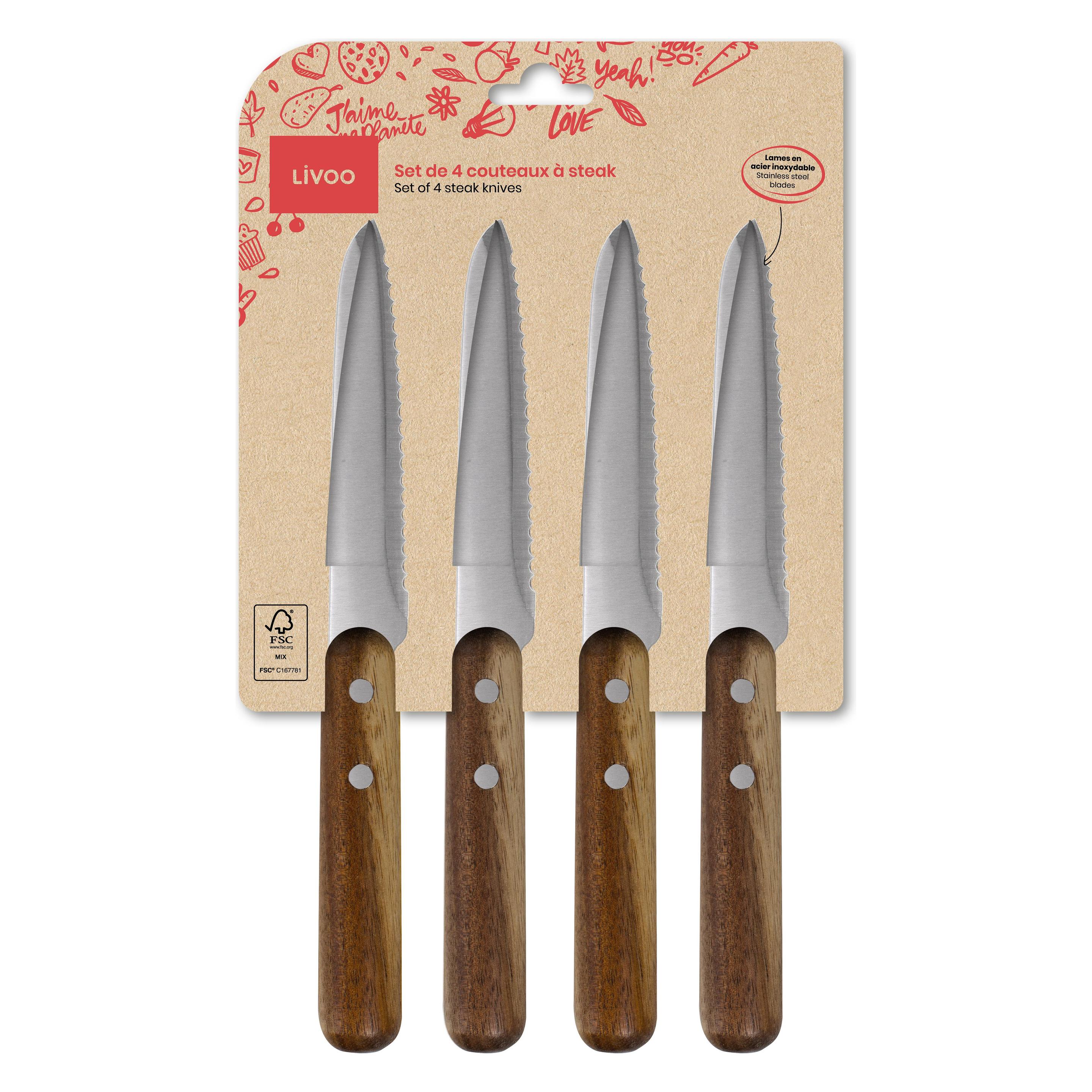 Livoo Set mit 4 Steakmessern (4 Stk., Messer) (43477768)