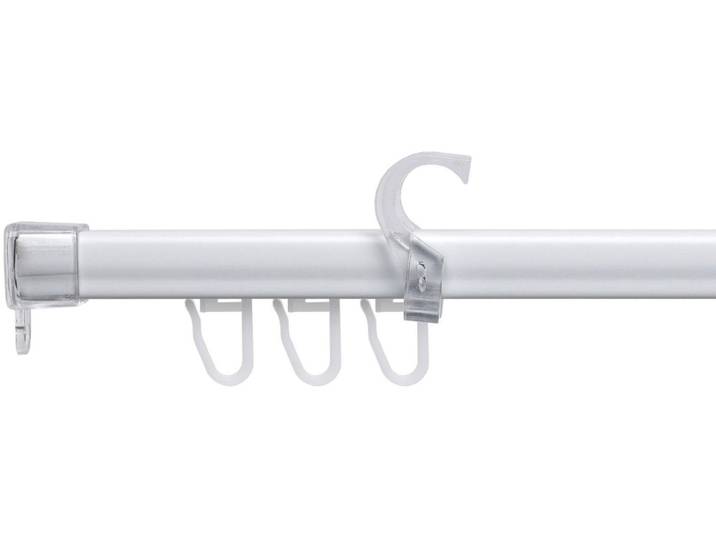 U-Schiene LIEDECO U-STORELAU01GS Gr. 2, weiss (weiß), B:1,95cm L:130cm T:1,6cm, Metall, Gardinenstangen, U-Schiene