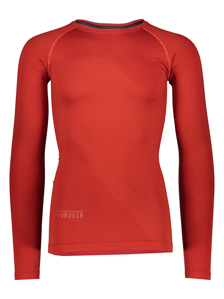 asics Trainingslongsleeve in Rot - L