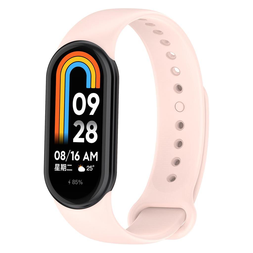 Techsuit - Watchband (W014) - Xiaomi Mi Band 8 / 8 NFC / 9 / 9 NFC - Pink (Silicone) (56341512)