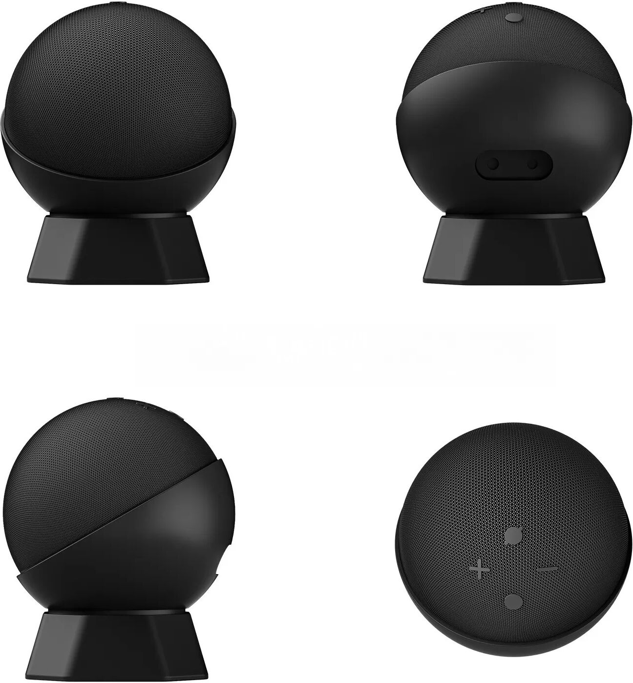 INF Silikon-Schutzhülle für Echo Dot 5. Generation Schwarz