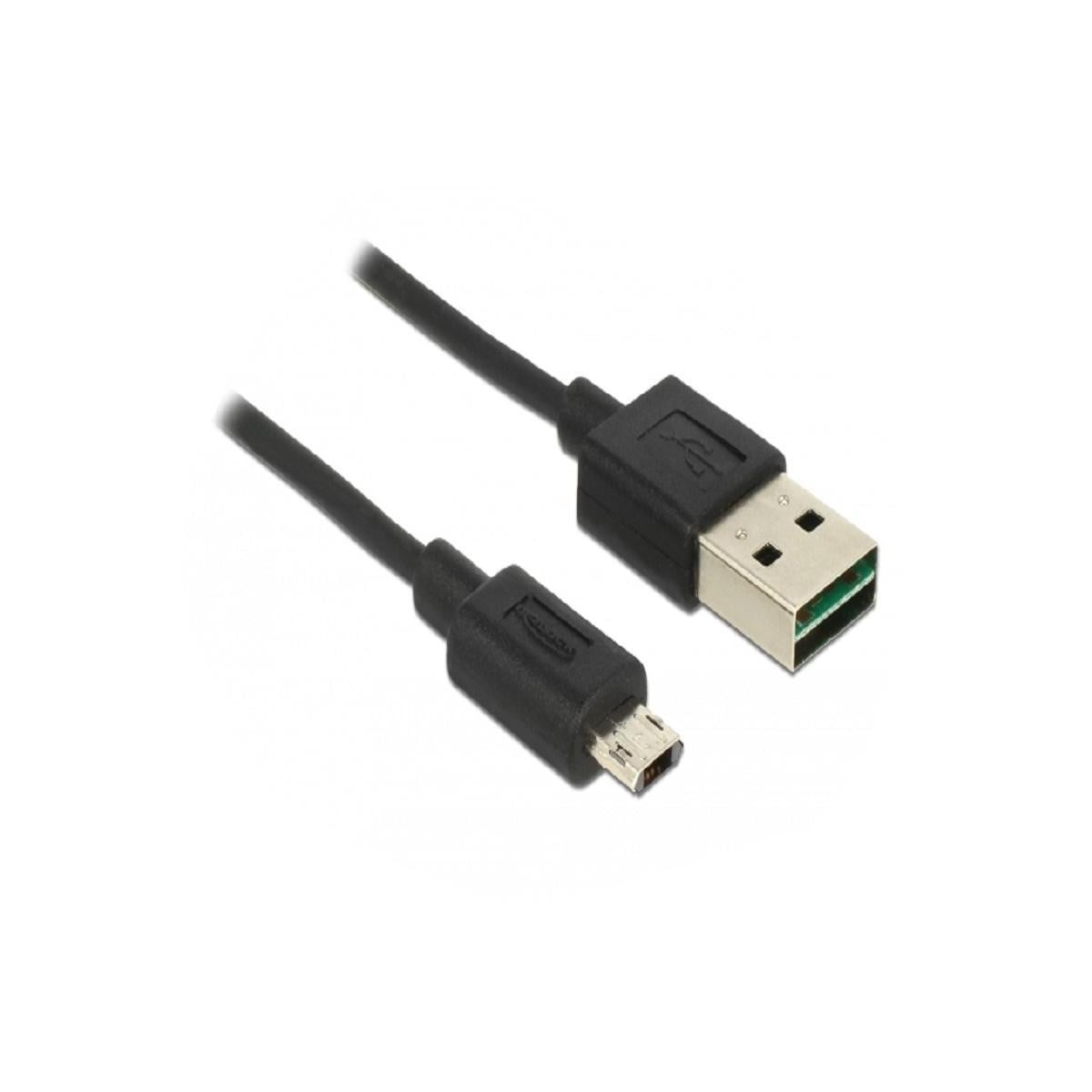 Delock EASY-USB Micro-USB Type B kabel (mannelijk)