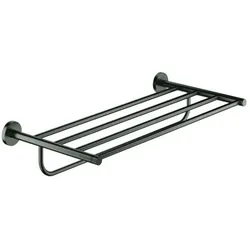 Grohe Essentials Multi-Badetuchhalter 40800AL1 55cm, verdeckte Befestigung, hard graphite gebürstet