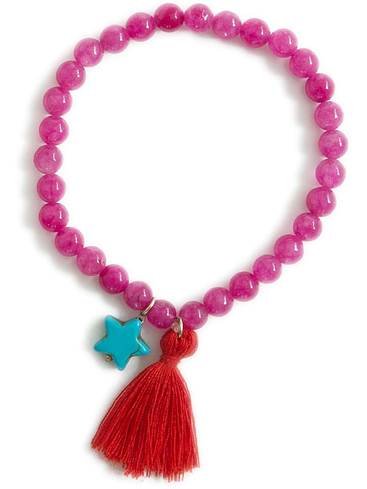 Overbeck and Friends Armband "Hope" in Pink - Ø 6 cm - onesize