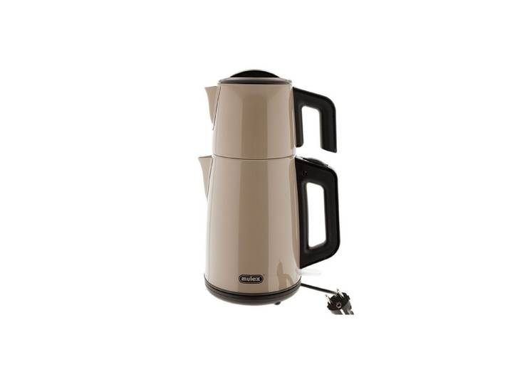 Mulex Wasser-/Teekocher Tee Express 2-in-1 Teekocher & Wasserkocher Beige - 1,2L + 2L, 1650 W