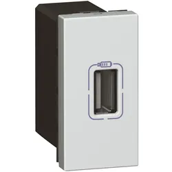 Legrand 079391 Mosaic USB-Lademodul 1-fach Farbe: Aluminium