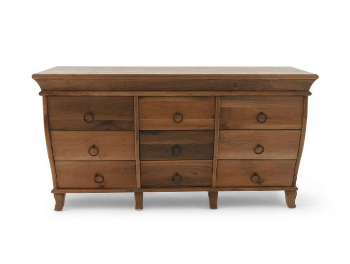 Xlmoebel Sideboard Luxuriöses Braunes Sideboard Exklusive Wohnzimme Holzmöbel Anrichte (1-tlg)