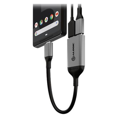 Alogic USB-C (MALE) TO USB-C (FEMALE) (USB-C, 2 Ports) (UL2CAPW-SGR)
