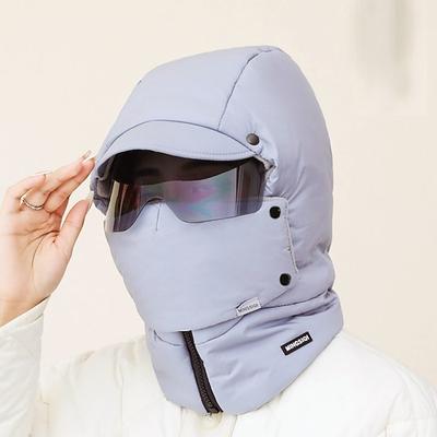 Winddichte Wintermaske mit vollständiger Abdeckung für Outdoor-Aktivitäten wie Radfahren, Skifahren und Skifahren. Die Mütze ist mit einem glasfleecegefütterten Ohrenklappen ausgestattet und eignet