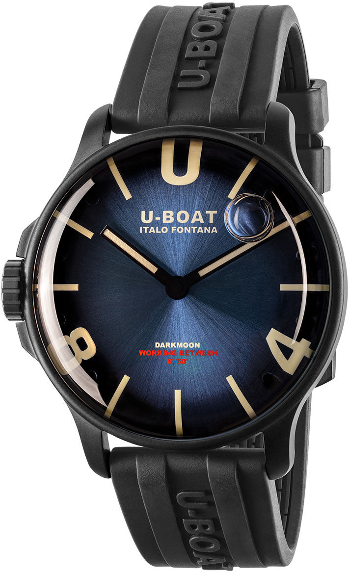 U-BOAT Darkmoon 44 mm Blue PVD Soleil 8700/D