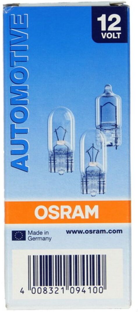Ams-Osram Glühlampe Sekundär OSRAM W2W 12V, 2W, 10 Stück