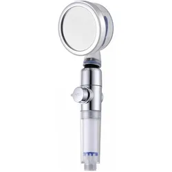 Herzberg Home & Living, Duschbrause, Duschkopf mit Turbopropeller - Blau