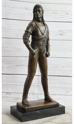 Bronzhaus Hand Made Original Artwork By Aldo Vitaleh Michael Jackson Bronze Sculpture Figurine