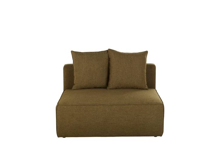 Modulares Sofaelement, kakifarben