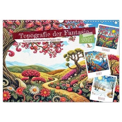 Topografie der Fantasie (Wandkalender 2027 DIN A3 quer), CALVENDO Monatskalender