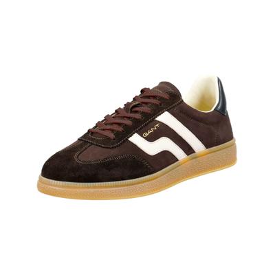Sneaker GANT "Gant Sneaker Nubukleder/Textil", Herren, Gr. 48, Textil, dunkelbraun, Nubukleder, Textil, Schuhe Sneaker