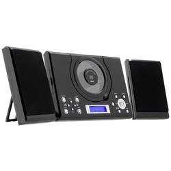 Roxx MC 201 Stereoanlage AUX, CD, UKW, Inkl. Fernbedienung, Inkl. Lautsprecherbox, Weckfunktion Schwarz 220510