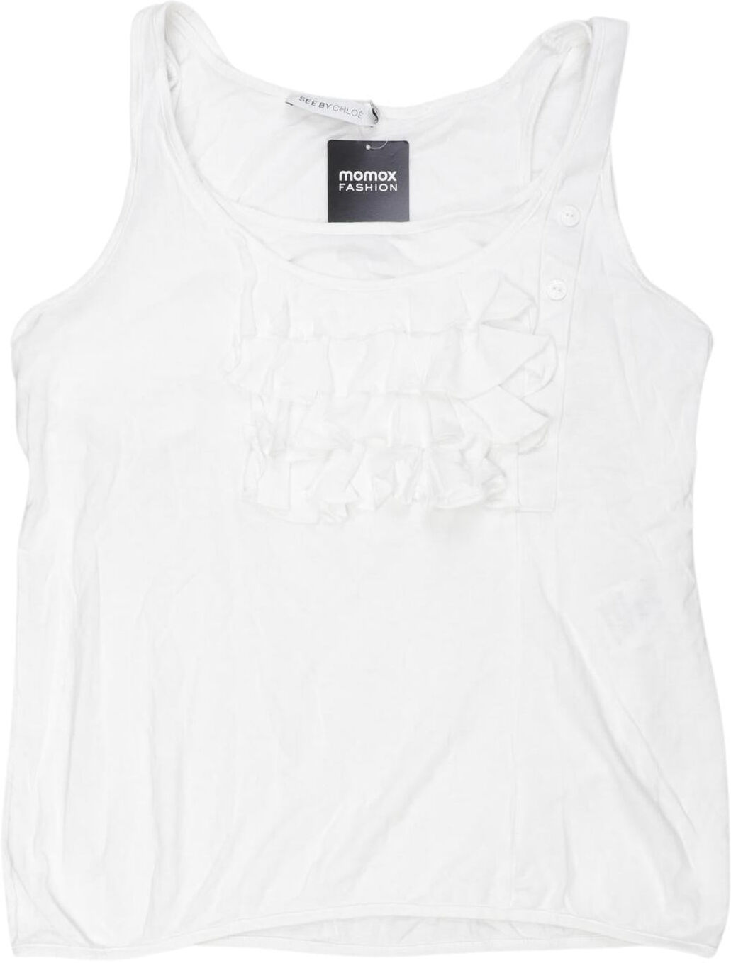 See by Chloe Damen Top, Weiß, Gr. EU 38, Modal / Baumwolle - Second Hand