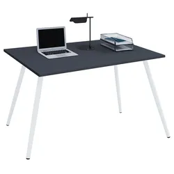 VCM Schreibtisch Computertisch Bürotisch Skandanivischer Retro Look Salia 160x80 cm