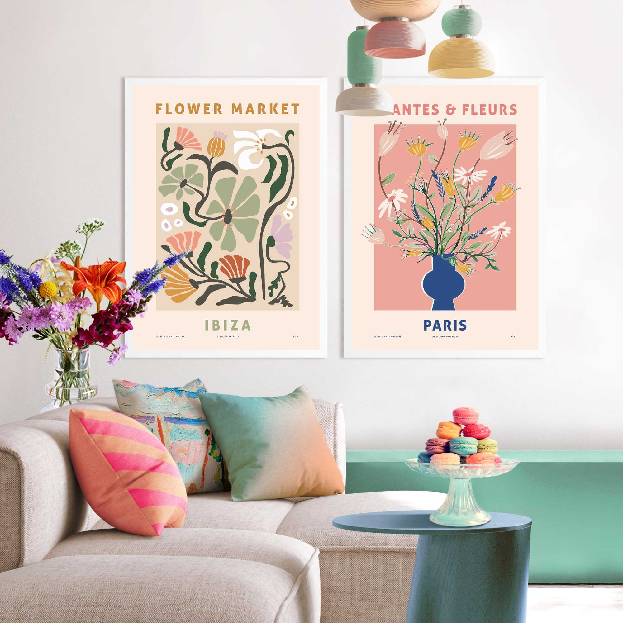 Reinders! Bild mit Rahmen REINDERS "Blumen", rosa (farbe bild(er): rosa), B:50cm H:70cm T:2,2cm, MDF, Bilder, Bild mit Rahmen farbe bild(er): rosa B/H/T: 50cm x 70cm x 2,2cm